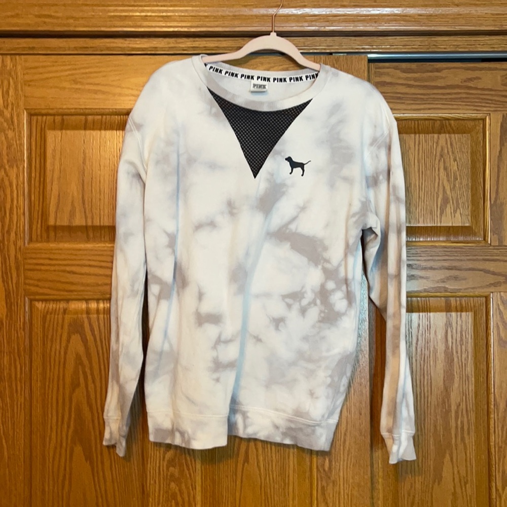 white marble pink sweatshirt